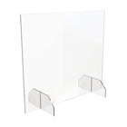 Eddie's Plexiglass Sneeze Guard - 36"W X 31.5"H - Clear Acrylic-Clear Acrylic Plexiglass Protective Barrier/Shield (Cashier Sneeze Guard)