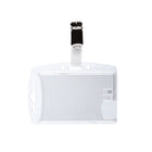 Durable Badge Holder - 3.35"W x 2.13"H - Acrylic - Transparent - 25 Pack-25 Pack