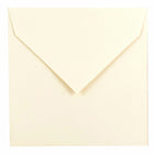JAM Paper 7.5 x 7.5 Square Envelopes, Natural White with V-Flap, 25 Pack (27912565)-Natural white