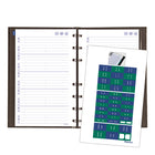 Blueline NotePro Telephone/Address Book, 8" x 5", Black, Trilingual-Refillable with MiracleBind™ refill sheets 