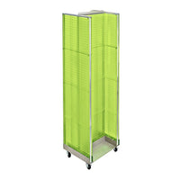 Azar Displays H-Unit Floor Display, 60" x 16", Green (700431-GRE)-Green plastic