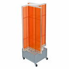 Azar Displays Pegboard Floor Display Pinwheel Spinner, 54" x 13.5", Orange (700445-ORG)-Orange plastic