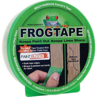 FrogTape Multi-Surface Painter's Tape, 1.41" x 60 yd, Green-Can be used on cured painted walls, wood trim, glass and metal