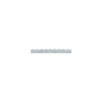 Trend Enterprises Scalloped Sparkle Terrific Trimmer, Silver, 60 Pack-Size: 32 1/2''(L) x 2 1/4"(W)