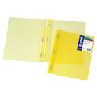 Oxford Duo-Tang, Letter Size, Yellow-Metal Fasteners hold 3-hole punched letter size paper