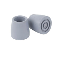 Drive Medical Utility Walker Replacement Tips, 2 Pack-Grey, Rubber