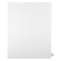 Mark Maker Legal Exhibit Index Tab White Single Tabs, 1/15th Cut, Letter Size, No Holes, Number 60, 25 Pack-White Single Tabs, 1/15th Cut
