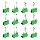 JAM Paper Binder Clips, Large, 41 mm, Green, 12 Pack (340BCgr)-5