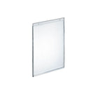 Azar Displays 11" x 7" Vertical Wall Mount Acrylic Sign Holder, Clear, 10 Pack (162716)-Can be used on pegboard, slatwall, gridwall, or on a wall with screws