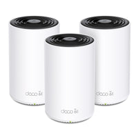 TP-Link Deco XE75 Pro AXE5400 Tri-Band Mesh Wi-Fi 6E System - White - 3 Pack-Cover up to 7,200 sq ft (4-7 plus bedroom houses) with next-gen seamless Wi-Fi and make dead zones and buffering a thing of the past