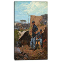 Designart Winslow Homer, Home, Sweet Home Canvas Art Print, 3 Panels, (PT5022-16-32)-Print
