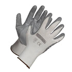 Forcefield Nitrile Foam Coated Gloves with Nylon Liner - 2X-Large - Grey/White-General purpose, nitrile on nylon glove