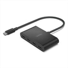 Belkin USB-C to 4-Port USB-C Hub - Black-Offers a plug-and-play solution for creatives, influencers, gamers, and anyone seeking speed and simplicity