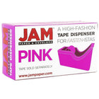 JAM Paper Office & Desk Sets, Tape Dispenser Stapler Pack of Staples, Fuchsia (33758PI)-Quantity: (1) Stapler, (1) Box of Staples (5000 ct), (1) Tape Dispenser (tape not included)