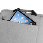 Vangoddy Messager Bag Shoulder Carrying Case For 15.6" Laptop - Grey-Water resistant material, dual zipper openings along with padded carrying straps for convenient access and durable wear