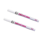 Marvy Uchida Fine-Line Opaque Paint Markers - White - 2 Pack-Colour: White