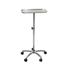 Drive Medical Mayo Instrument Stand with Mobile 5" Caster Base-Chrome, Steel