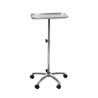 Drive Medical Mayo Instrument Stand with Mobile 5" Caster Base-Chrome, Steel