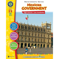 eBook: Mexican Government - (PDF version - 1-User Download) - ISBN 978-1-55319-345-6 - Grade 5 - 8-You will receive two emails: one confirming your entire order, and one with a "Download Software" buttonYou can download immediately or return to your email to download later