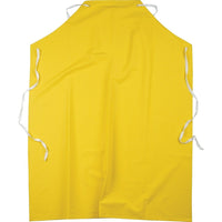 SCN Industrial Flame Resistant Aprons, Polyester/Pvc, 48" L x 36" W, Yellow - 36 Pack-Colour: Yellow
