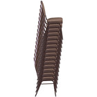 Flash Furniture HERCULES Series Teardrop Back Stacking Banquet Chair in Brown Patterned Fabric - Copper Vein Frame-Brown Patterned Fabric Upholstery
