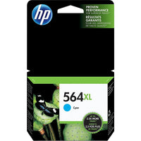 HP 564XL Cyan High Yield Original Ink Cartridge (CB323WN)-Colour: Cyan