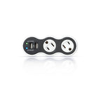 360 Electrical PowerCurve Mini Surge Protector with Dual USB Ports and Rotating Outlets (36053)-2.1A/10W Dual USB ports fast-charge one tablet or two smartphones at the same time