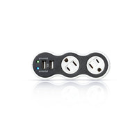 360 Electrical PowerCurve Mini Surge Protector with Dual USB Ports and Rotating Outlets (36053)-2.1A/10W Dual USB ports fast-charge one tablet or two smartphones at the same time