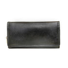 Ashlin Genuine Leather Ladies Bi-Fold Wallet with Chequebook, Black-Black - midnight
