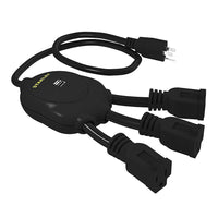 Stanley 3-Outlet Power Squid, Black (31495)-No more crowding or wasted outlets