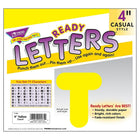 Trend Enterprises Casual Uppercase Ready Letter 4", Yellow, 426 Pack-Micro-perforated for easy removal and a clean edge