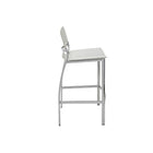 Plata Import Venice Stool, 30"H, White (A-5041B-W)-Faux Leather