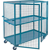 Kleton Wire Mesh Truck, 2-Shelf, 30" x 48", Steel (ML247)-No. of Shelves: 2