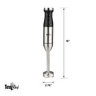 Total Chef Variable Speed Immersion Blender with Turbo Boost-Turn the dial to select the precise speed level needed for the perfect consistency