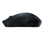 Razer Naga V2 HyperSpeed Ergonomic Wireless MMO Gaming Mouse with 19 Programmable Buttons-Powered by Razer HyperScroll Technology: Perform repeated commands rapidly or blaze through content in free-spin mode Activate tactile mode for enhanced precision and satisfying feedback - perfect for cycling through weapons or skills
