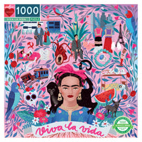 eeBoo Piece and Love Viva la Vida Jigsaw Puzzle - 1000 Pieces-1000 piece puzzle, includes colour insert