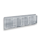 Azar Displays Horizontal Wall Mount Brochure Holder, 2 Pack (252064)-Clear Acrylic