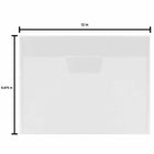 JAM Paper Plastic Envelopes with Tuck Flap Closure - Letter Booklet - 8.875" x 12" - Clear - 12 Pack -Size: 8.875" L x 12" W