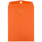 JAM Paper 10" x 13" Open End Catalog Coloured Envelopes with Clasp Closure - Orange Recycled - 25 Pack-Orange Envelope