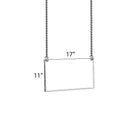 Azar Displays 11" x 17" Hanging Poster Frame (172709)-Hanging poster frames display information from the ceiling, maximizing advertising opportunity