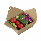 Globe Commercial Products Kraft Take Out Food Container #1 - 200 Pack-Dimensions: 5" W x 4.5" D x 2.5" H