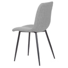 My Home My Living Polyester Side Chair - Grey - 2 Pack-Wipe clean with damp cloth
