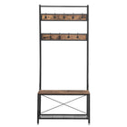 Vasagle Vintage Coat Rack With Storage Bench-Industrial design