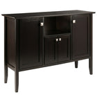 Winsome Melba Buffet Cabinet/Sideboard, Coffee Finish (23646)-2 Side Cabinets, each with removable shelf