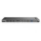 JCPal USB-C Ultra Slim All-in-One Docking Station - Grey-Durable aluminum shell with space grey colour