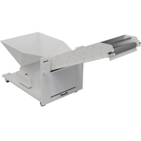 Dahle Powertec 929 CB High Capacity 21.5"W Belt Conveyor-21.5" wide rubber conveyor belt rapidly removes shredded waste
