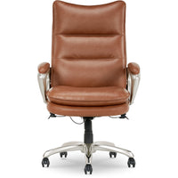 La-Z-boy Jenkins Executive Chair - 29-1/2" W x 31-1/2" D x 45"-48" H - Camel-
Patented ComfortCoreMD layered seat technology