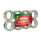 Duck Brand HD Clear Heavy Duty Packing Tape - 48 mm x 50 m - Clear - 8 Pack-Heavy-duty packing tape for medium weight boxes