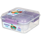 Sistema 1.25L Bento Cube To Go-Stackable and safe to use in the Dishwasher (top rack), Microwave (lid open), Fridge & Freezer