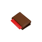 Champs Leather RFID Cardholder - Tan-Double compartment for additional storage of cards and receipts
